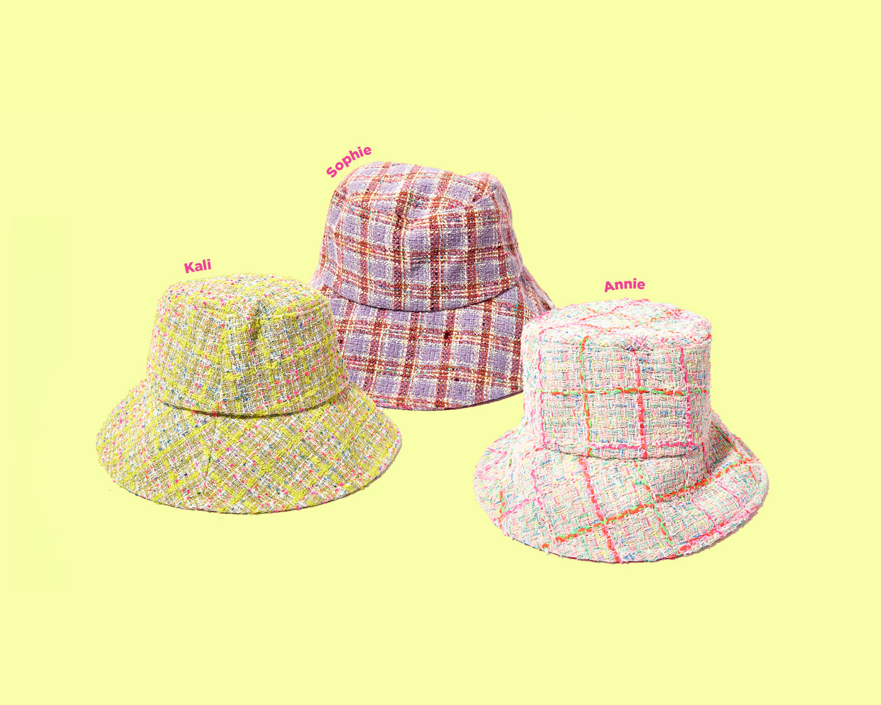 Kali Tweed Bucket Hat - Min. 2 (HAT-26)