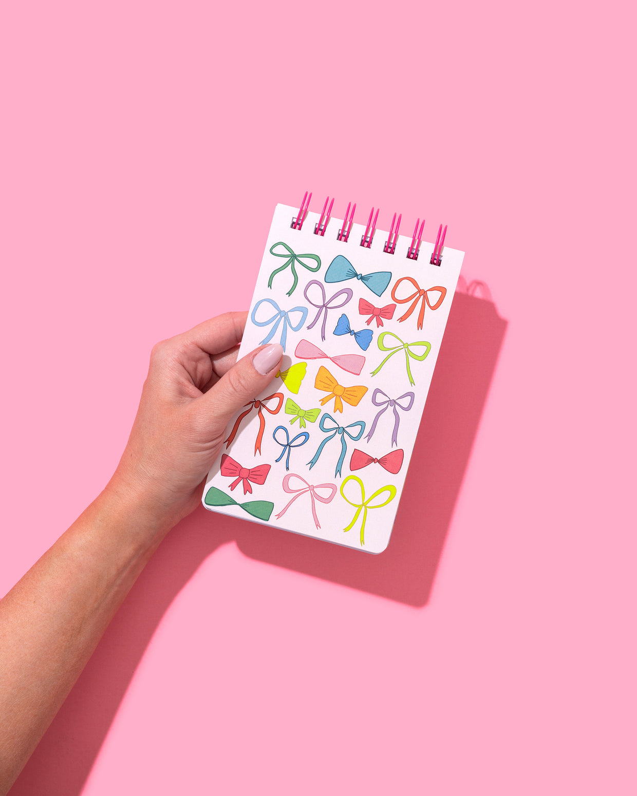 Colorful Bows Spiral Top Notebook - Min. 4 (NBK-39)