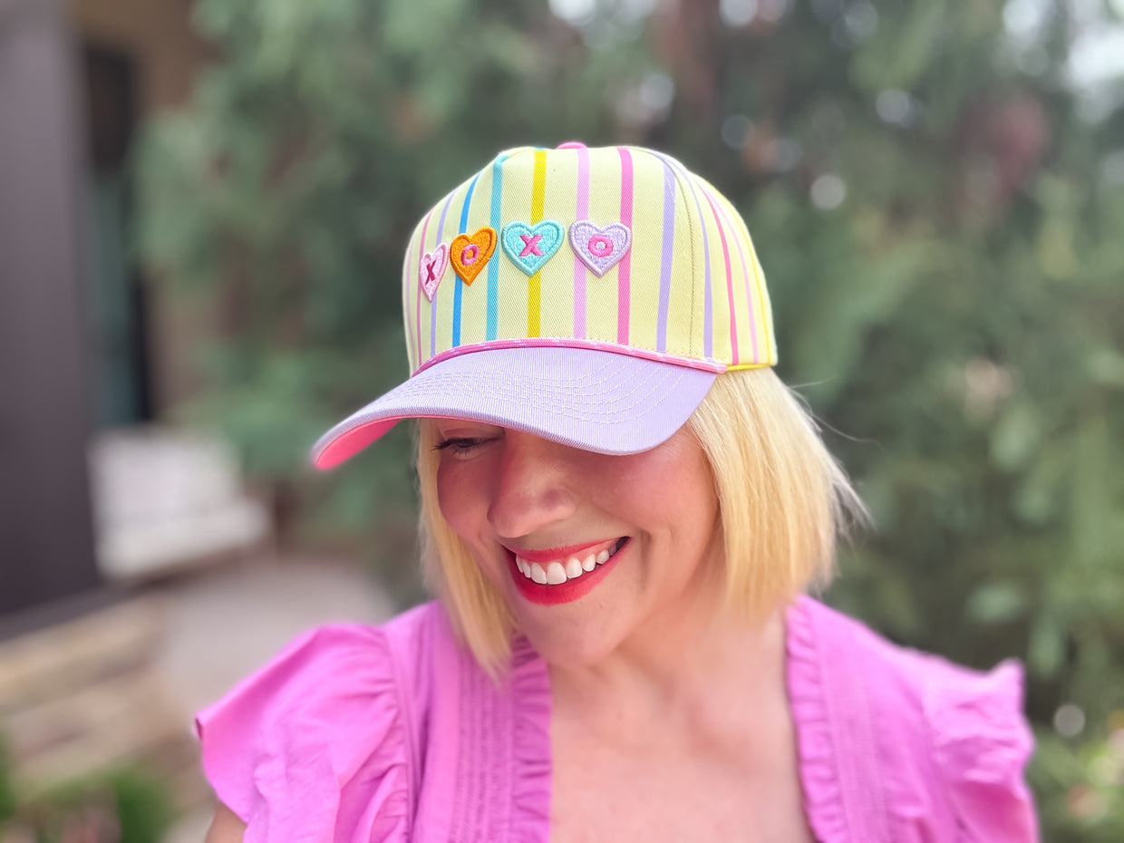 Conversation Hearts Hat (HAT-61) - Min. 2