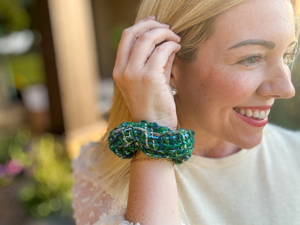 Tweed Scrunchies (12 Colors) - Min. 4