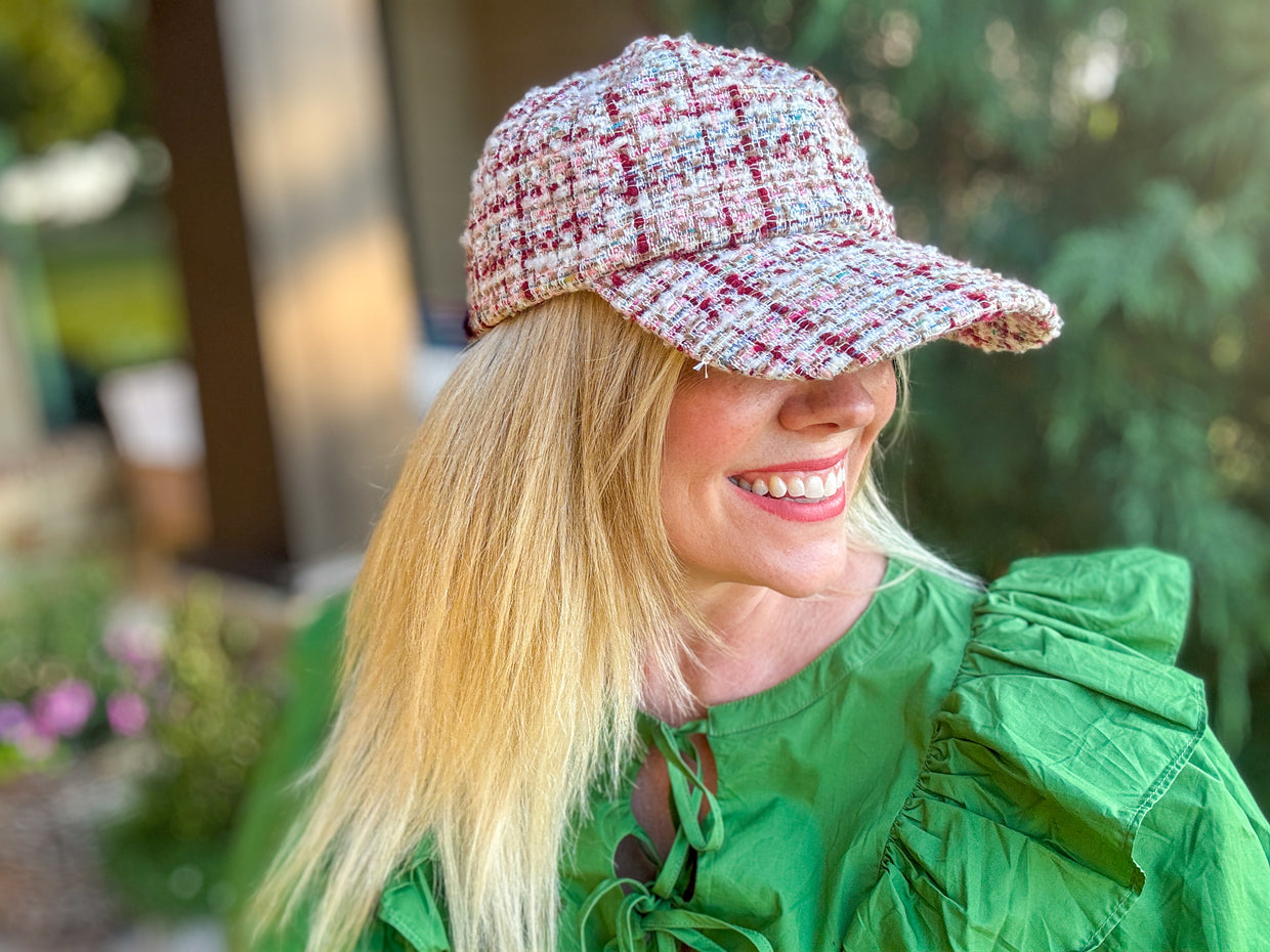 Tweed Baseball Hats (8 Colors) - Min. 2
