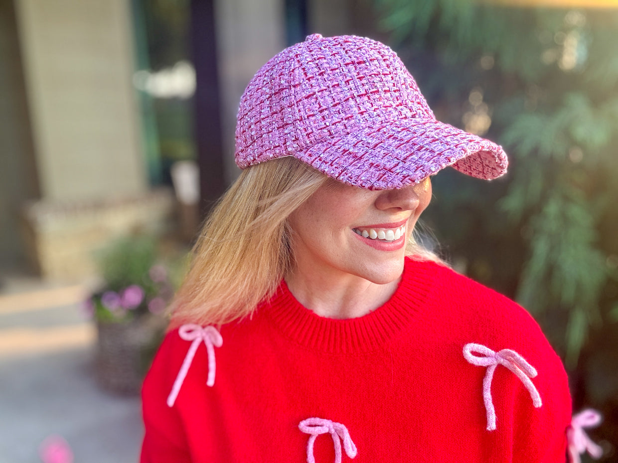 Tweed Baseball Hats (8 Colors) - Min. 2