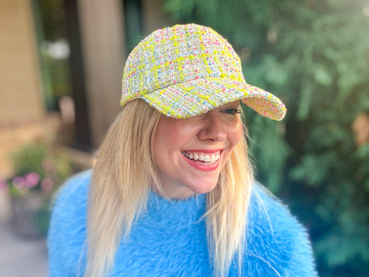 Tweed Baseball Hats (8 Colors) - Min. 2