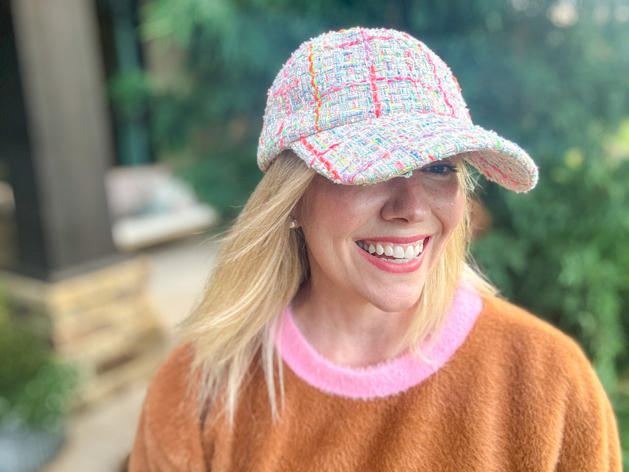 Tweed Baseball Hats (8 Colors) - Min. 2