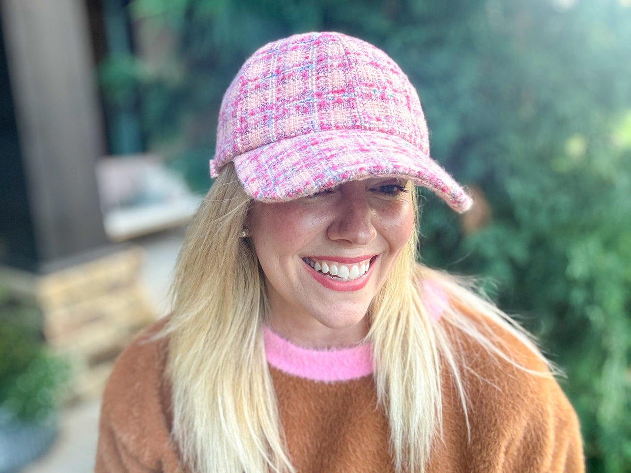 Tweed Baseball Hats (8 Colors) - Min. 2