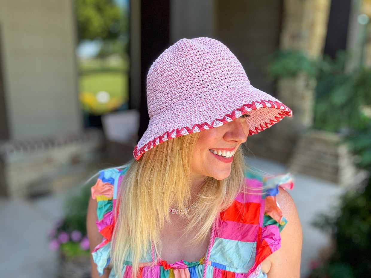 Jess Pink + Red Hat - Min. 2 (HAT-02)