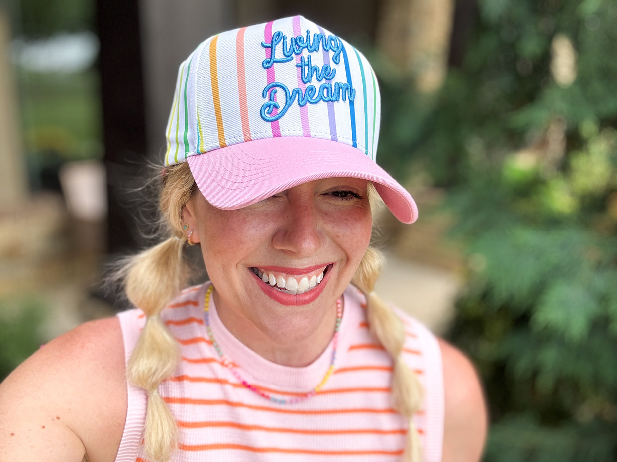 Living The Dream Baseball Hat - Min. 2 (HAT-12)