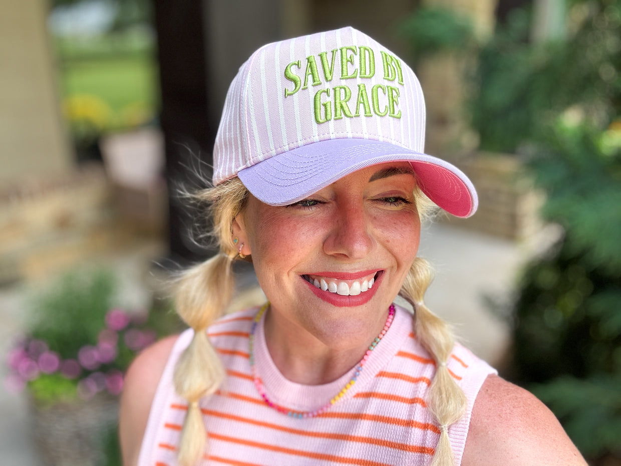 Saved By Grace Baseball Hat - Min. 2 (HAT-16)