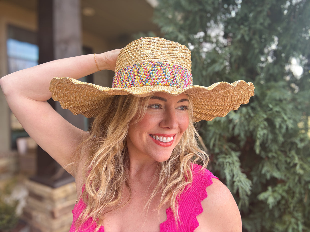 Bekah Wavy Brim Hat - Min. 2 (HAT-07)