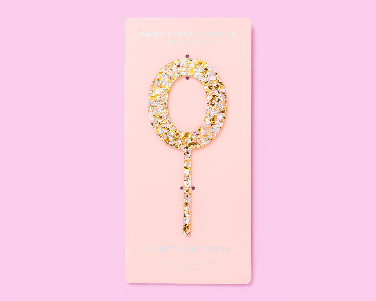 Pearl Confetti Cake Toppers Num 0-9 - Each - Min. 4