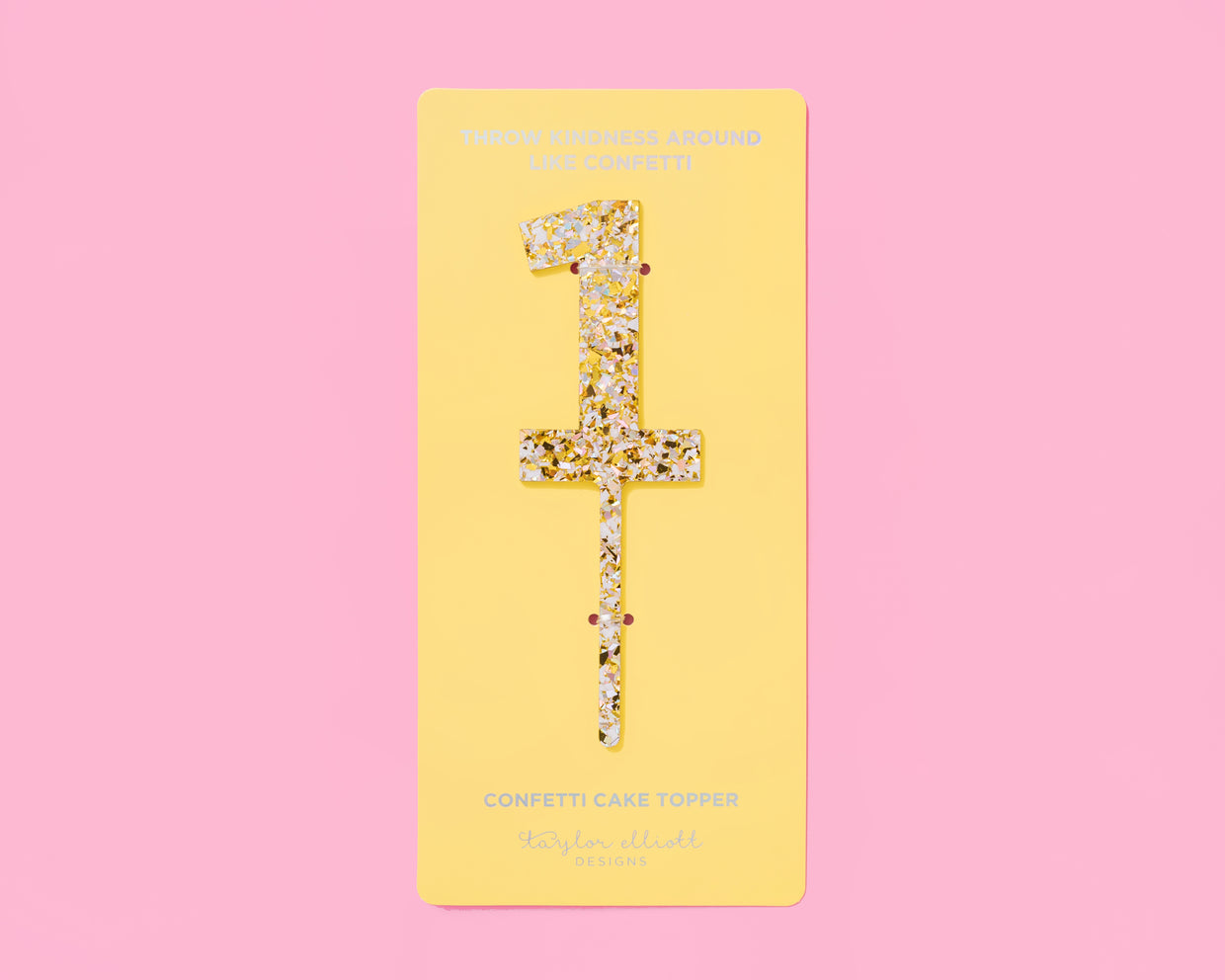 Pearl Confetti Cake Toppers Num 0-9 - Each - Min. 4