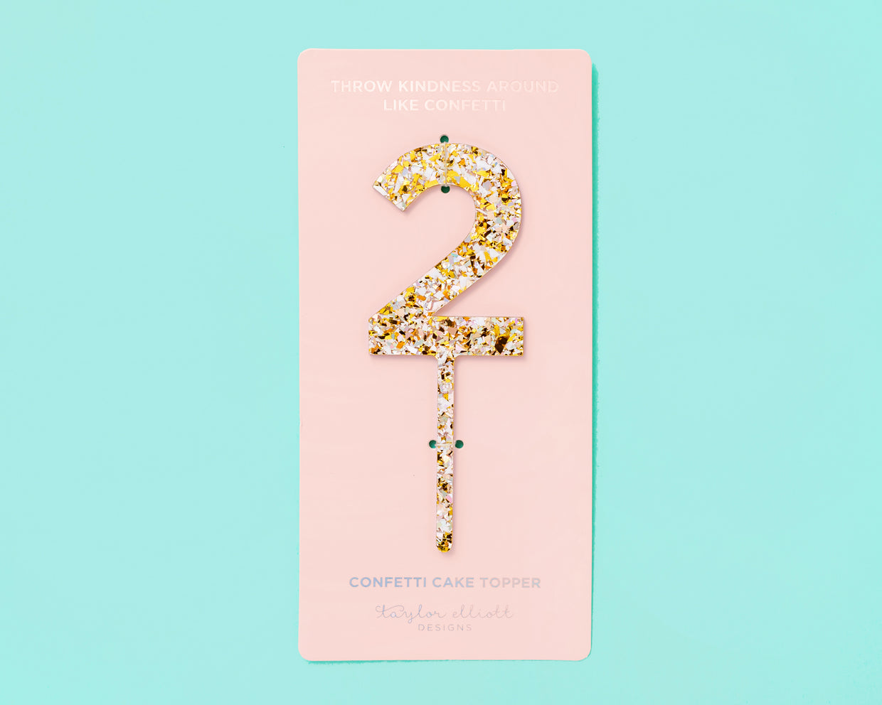 Pearl Confetti Cake Toppers Num 0-9 - Each - Min. 4