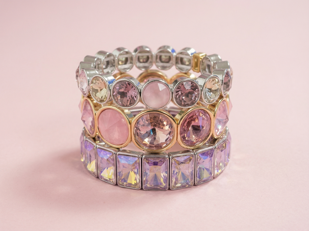 Elise Round Gold Bracelet - Min. 2 (B-98)