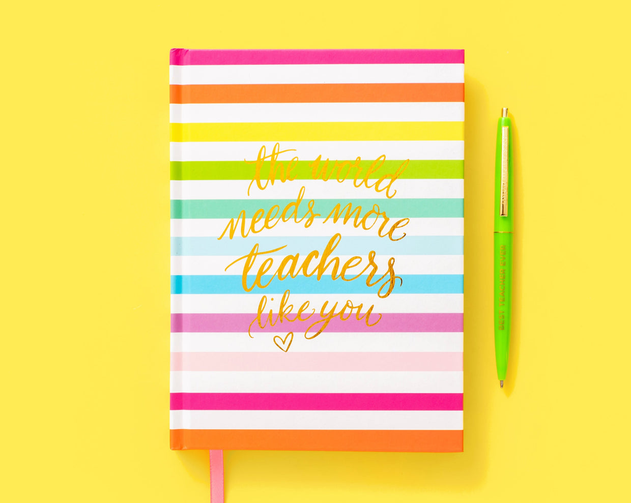 Notebook - Teacher Appreciation - Rainbow Stripes (NBK-16)