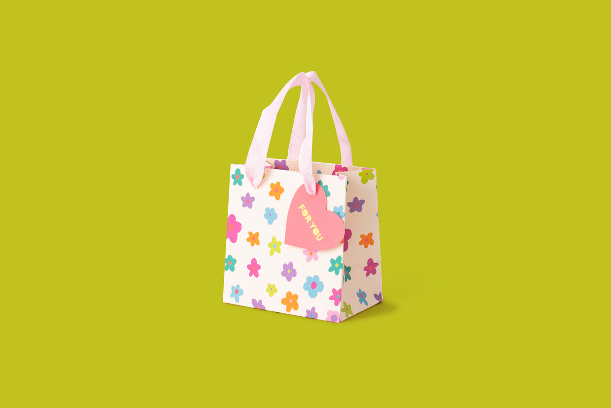 Happy Flowers Gift Bags (3 Sizes) - Min. 4