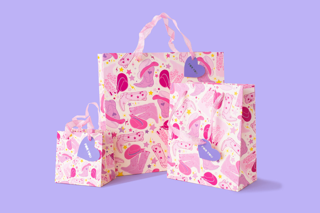 Let's Go Girl Gift Bags (4 Sizes) - Min. 4