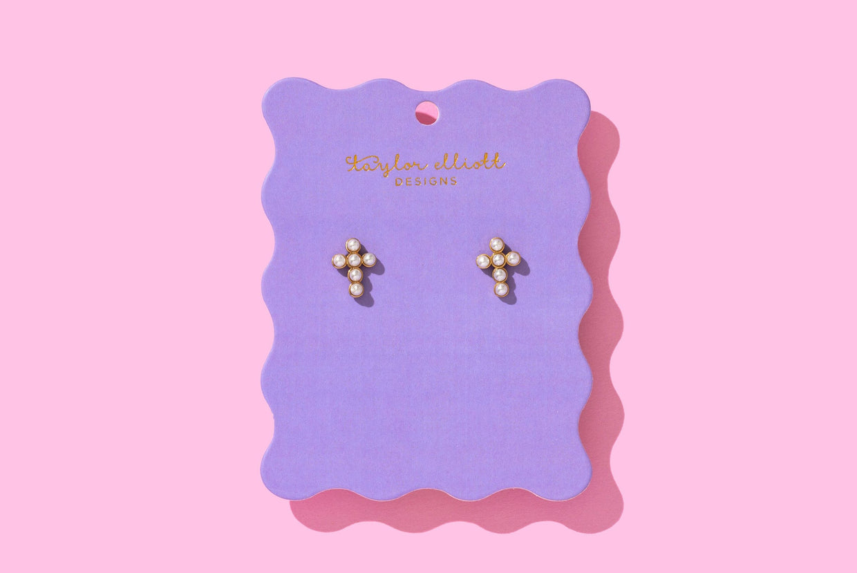 Faith Cross Earrings - 3 Colors