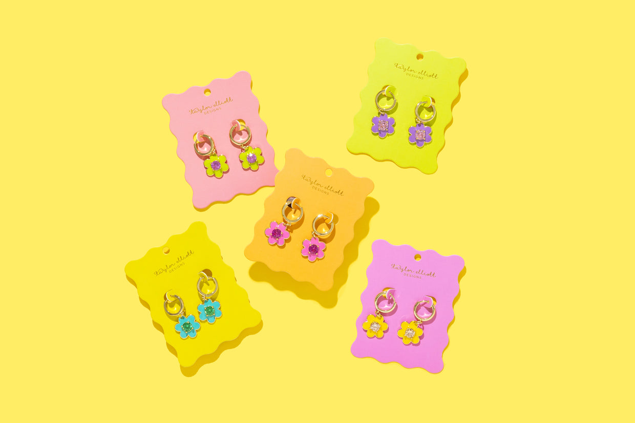 Lucy Blue Earrings - Min. 2 (E-26)