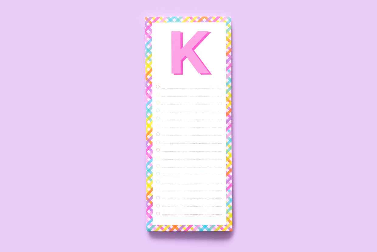 Letter List Pads A-Z - Each - Min. 4 (LP-A-Z)
