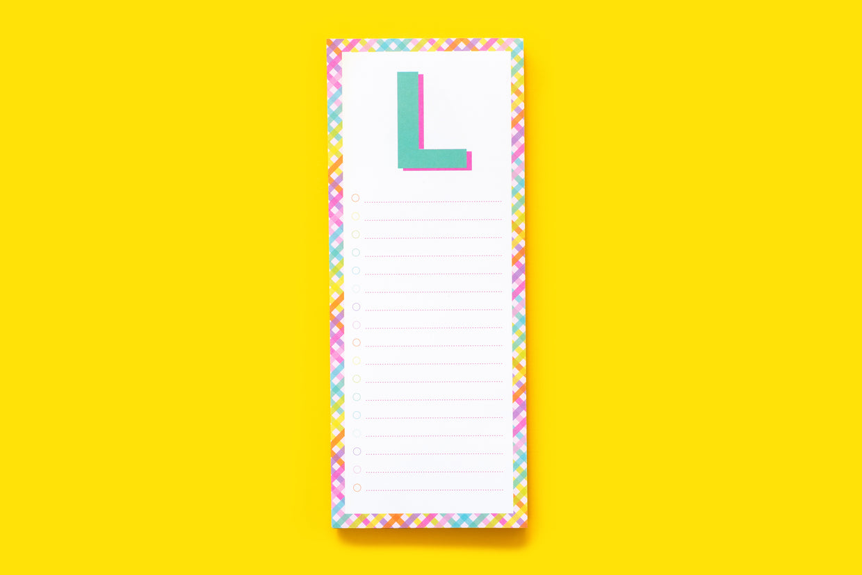 Letter List Pads A-Z - Each - Min. 4 (LP-A-Z)