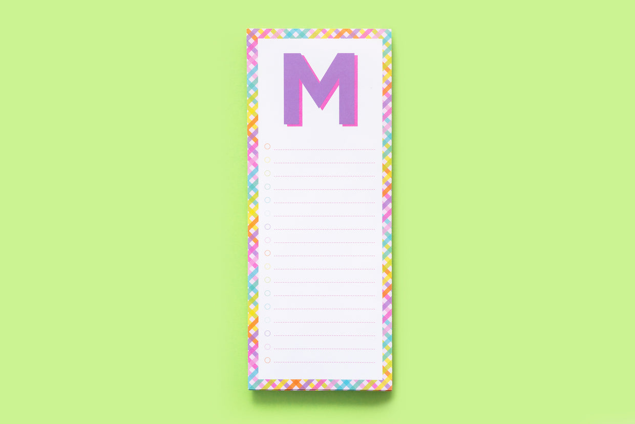 Letter List Pads A-Z - Each - Min. 4 (LP-A-Z)