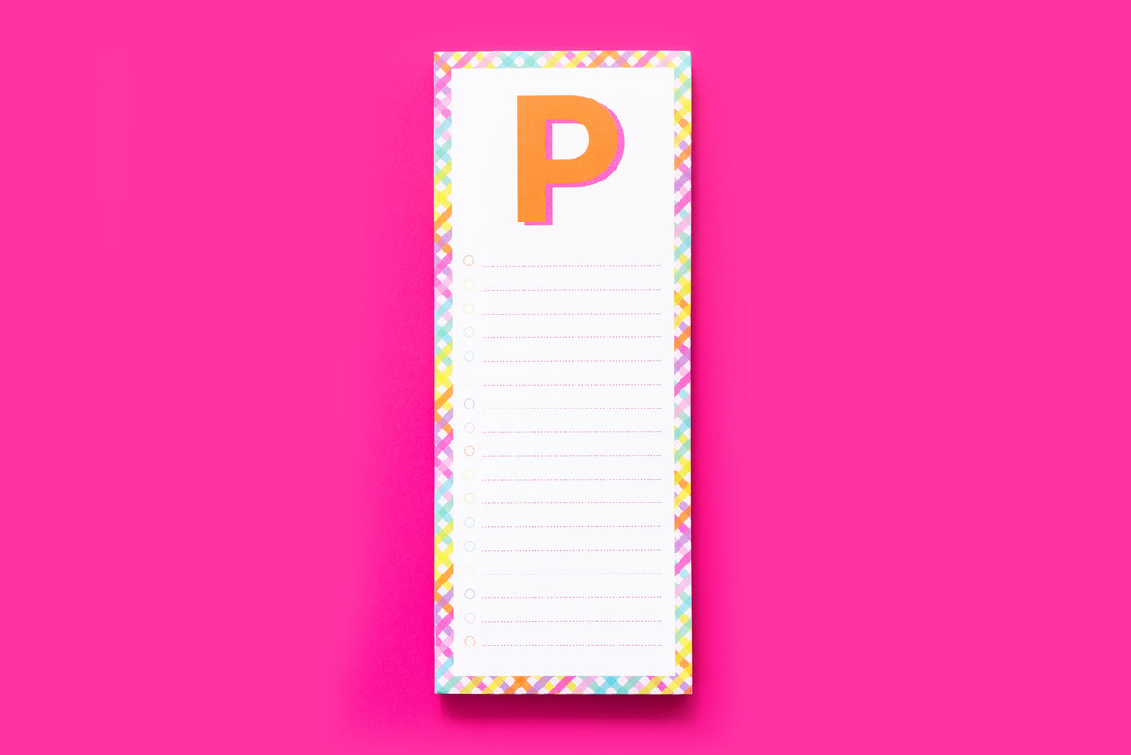 Letter List Pads A-Z - Each - Min. 4 (LP-A-Z)
