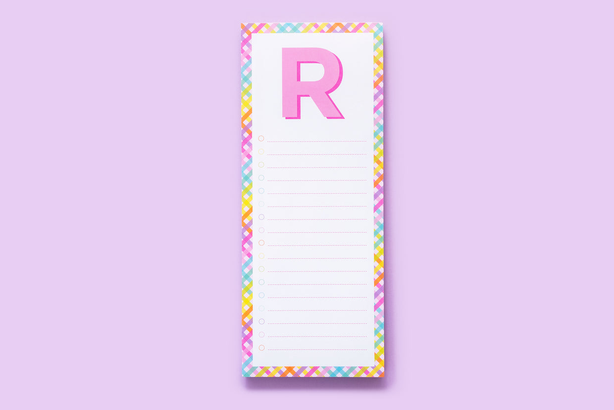 Letter List Pads A-Z - Each - Min. 4 (LP-A-Z)