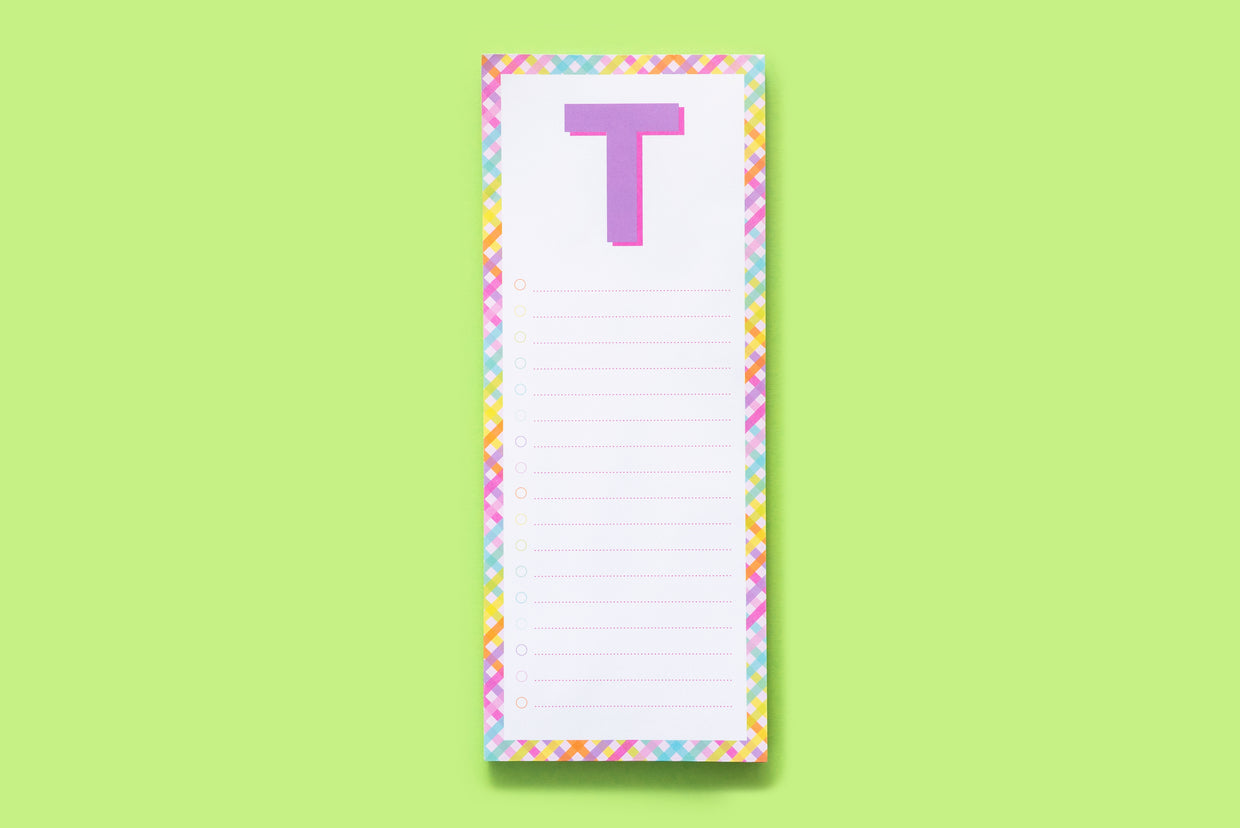 Letter List Pads A-Z - Each - Min. 4 (LP-A-Z)