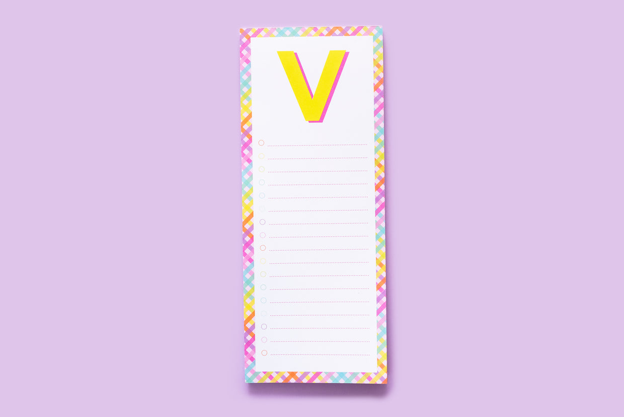 Letter List Pads A-Z - Each - Min. 4 (LP-A-Z)