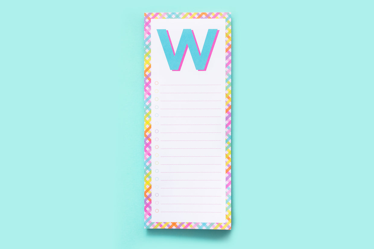 Letter List Pads A-Z - Each - Min. 4 (LP-A-Z)