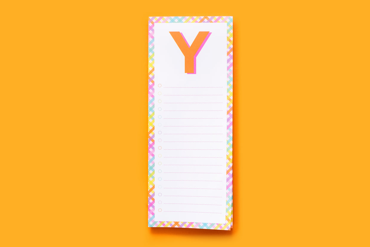Letter List Pads A-Z - Each - Min. 4 (LP-A-Z)