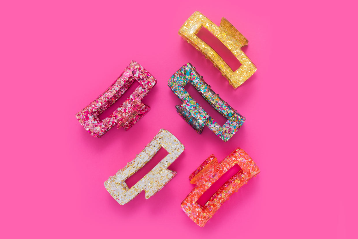 Pearl Confetti Claw Clip - Min. 4 (CC-02)