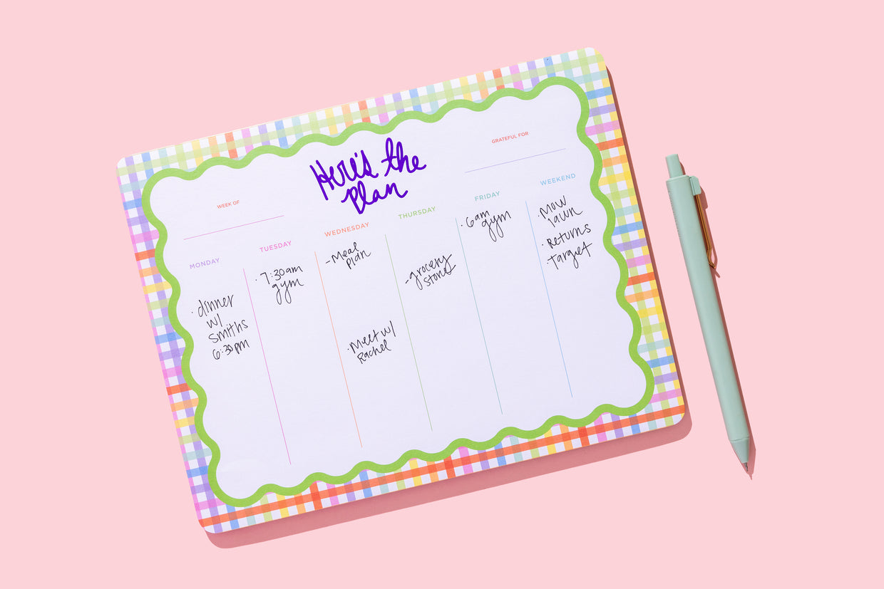 Here's The Plan Weekly Planner - Min. 4 (LP-28)