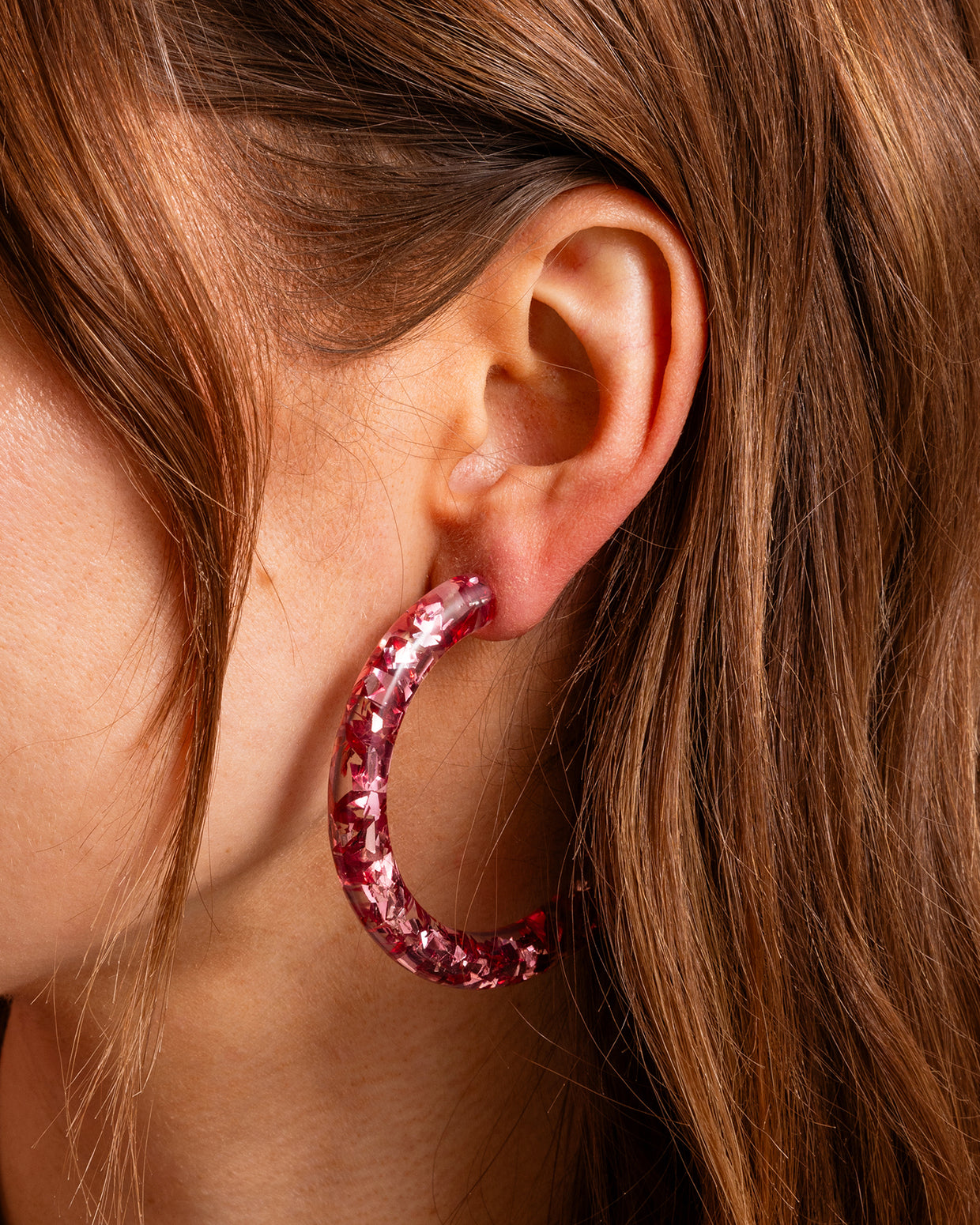 Confetti Hoop Earring Asst w/Display - Min. 1 (HOOP-ASST-DISP)