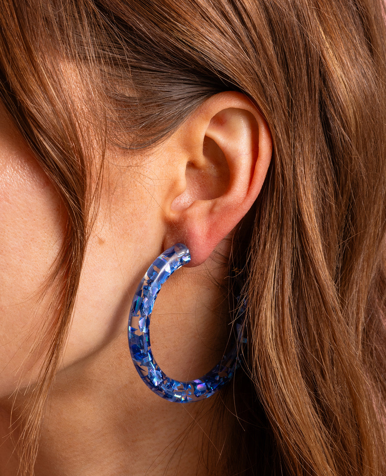 Confetti Hoop Earring Asst w/Display - Min. 1 (HOOP-ASST-DISP)