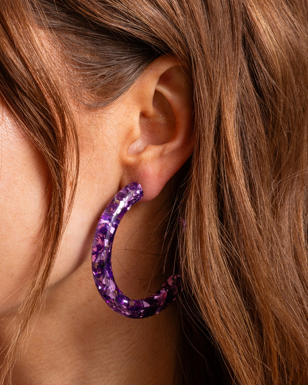 Confetti Hoop Earring Asst w/Display - Min. 1 (HOOP-ASST-DISP)