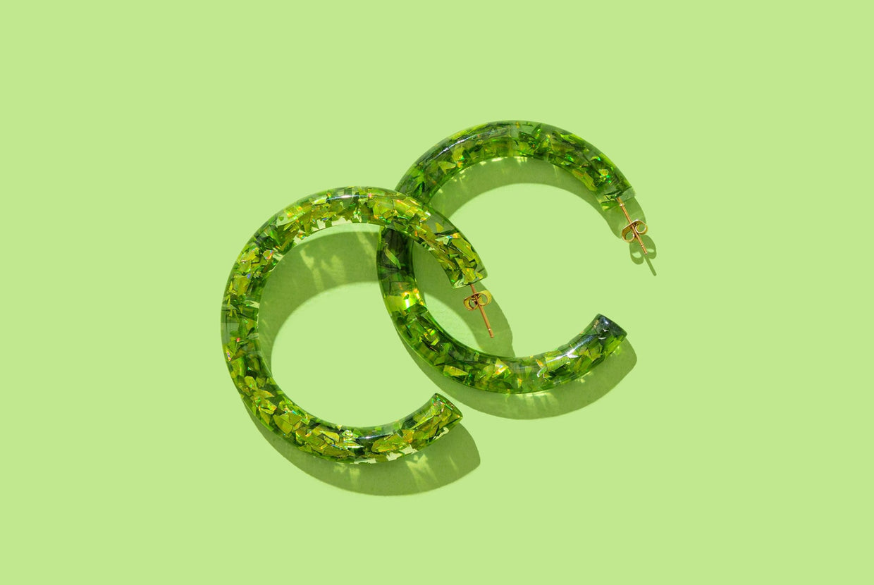 Confetti Hoop Earring Asst w/Display - Min. 1 (HOOP-ASST-DISP)