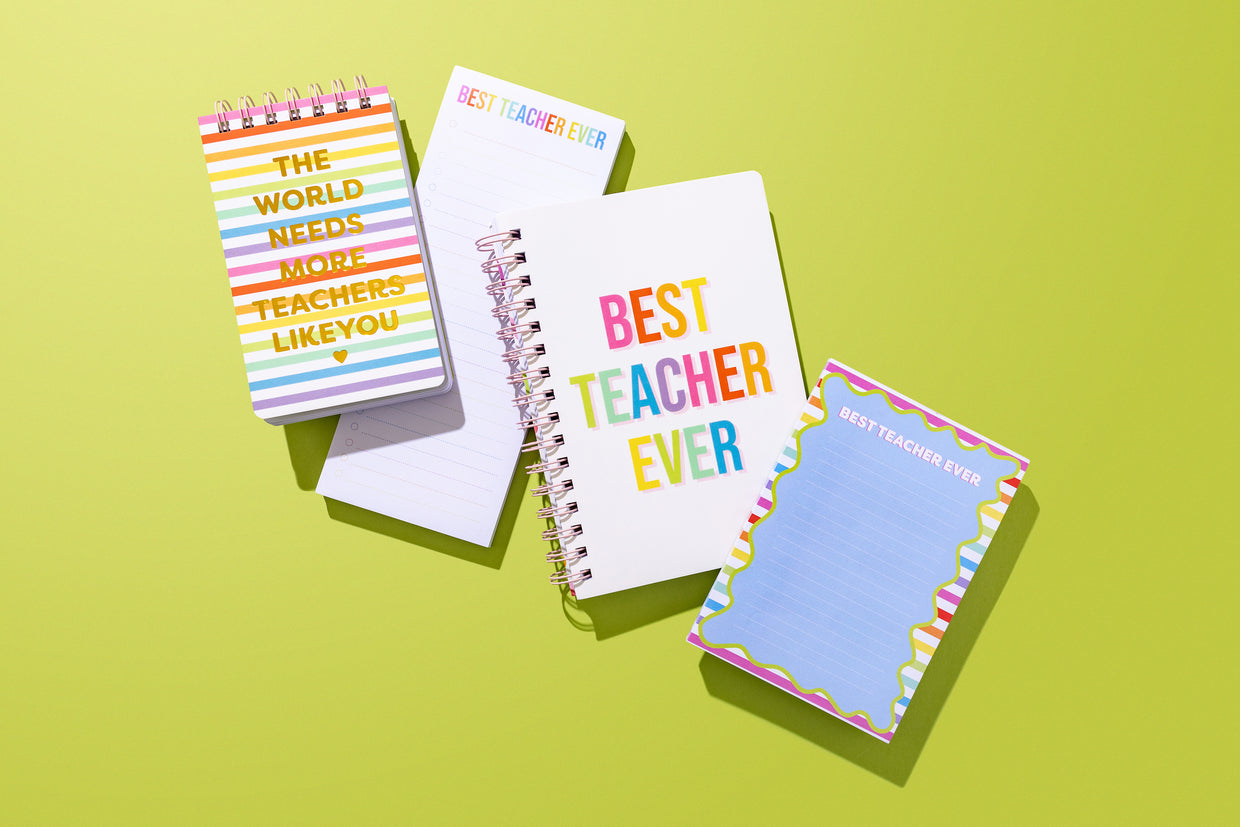 Best Teacher Ever Spiral Top Notebook - Min. 4 (NBK-46)