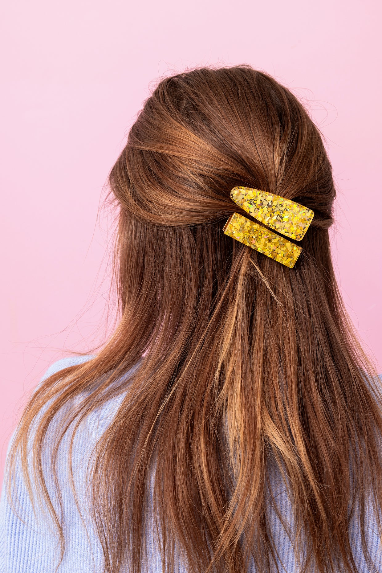 Gold Confetti Hair Clip Set - Min. 4 (CC-24)