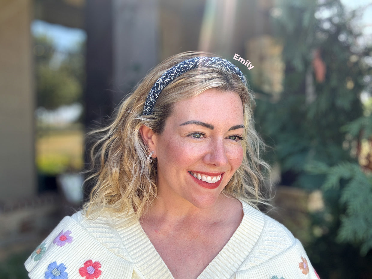 Tweed Headbands Thin (5 Colors) - Min. 2