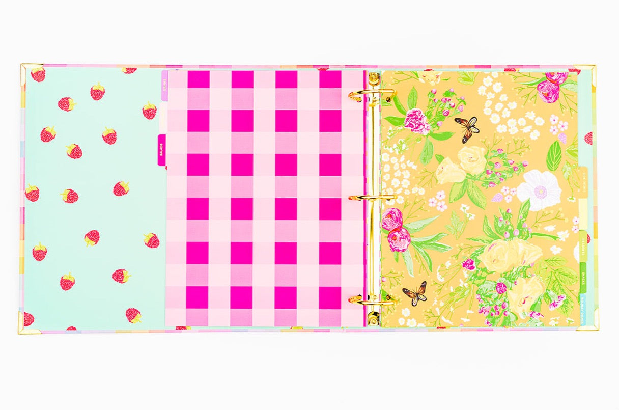 Recipe Binder w/ Tabs - Min. 4 (RB-01)