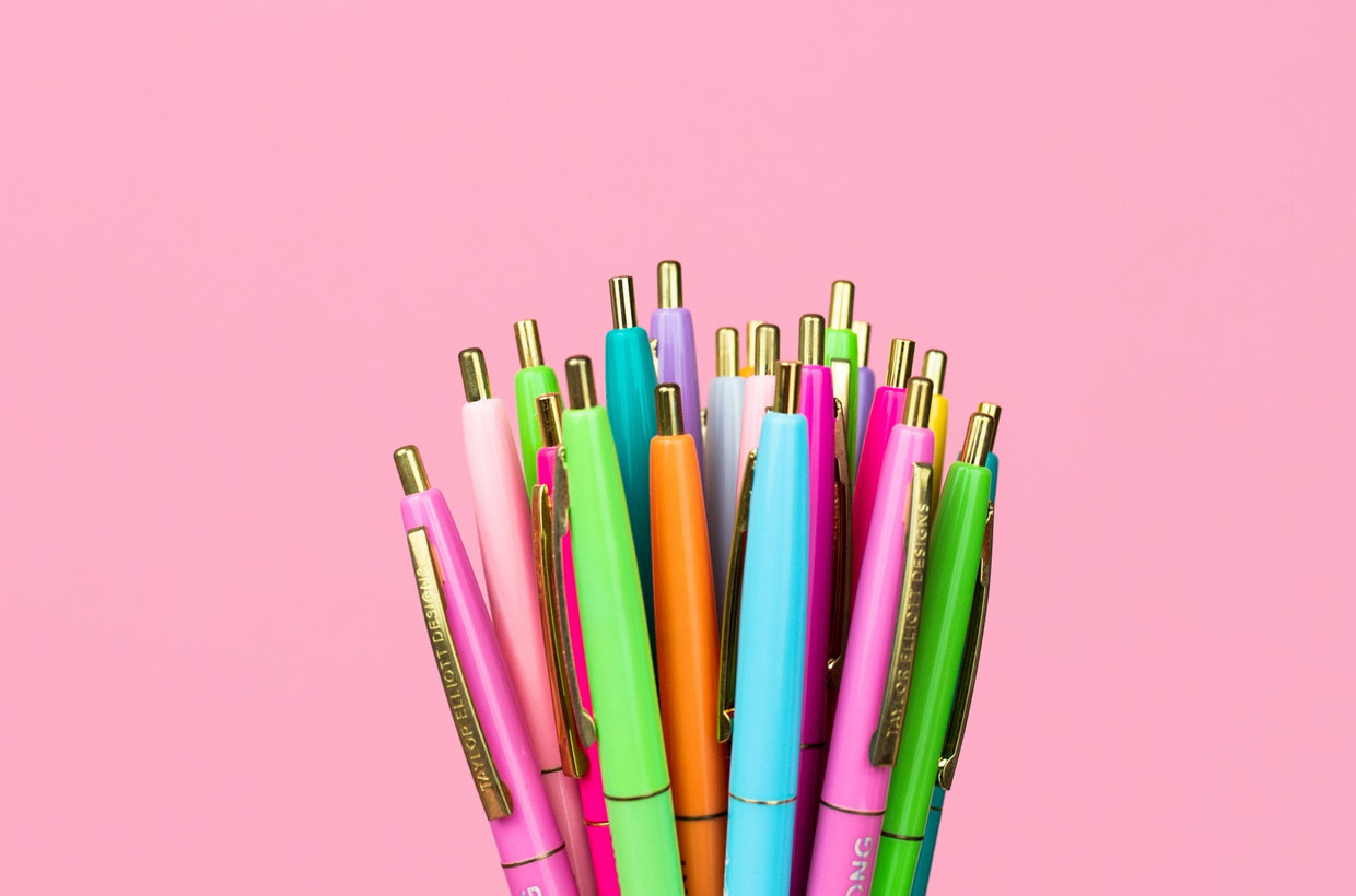 Set of 10 Motivational Pen Set - Min. 4 (PEN-02R)