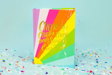 Notebook - "Cheer for Others..." - Colorful Sun Rays (NBK-09)