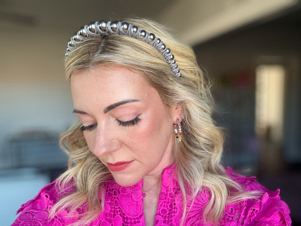 Emerson Silver Headband - Min. 2 (HB-45)