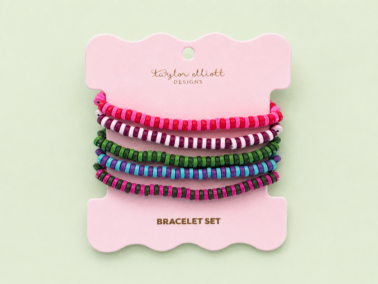 Leah Jewel Tones Bracelet Set - Min. 2 (B-147)