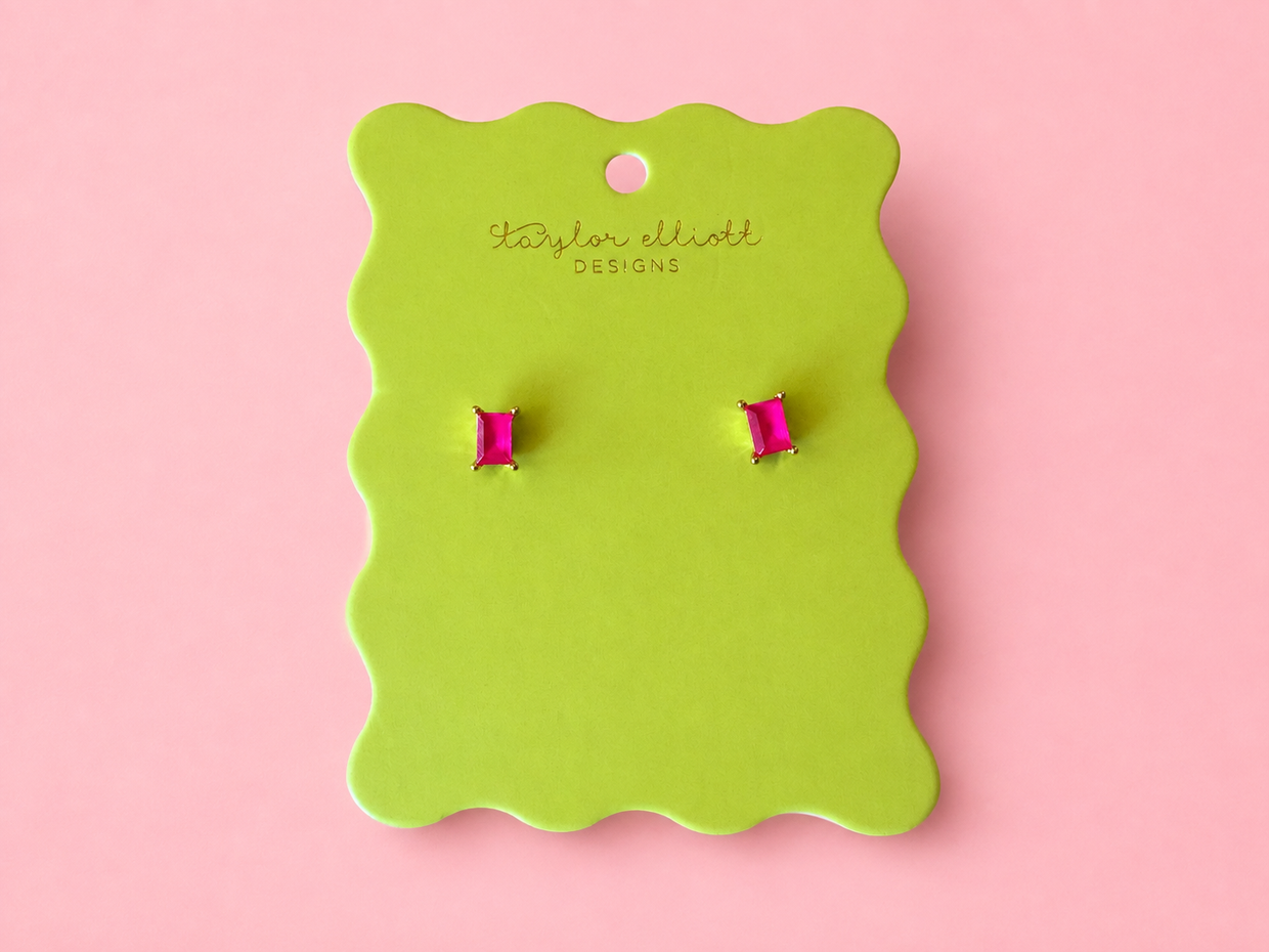 Kit Baguette Stud Earrings - 2 Colors