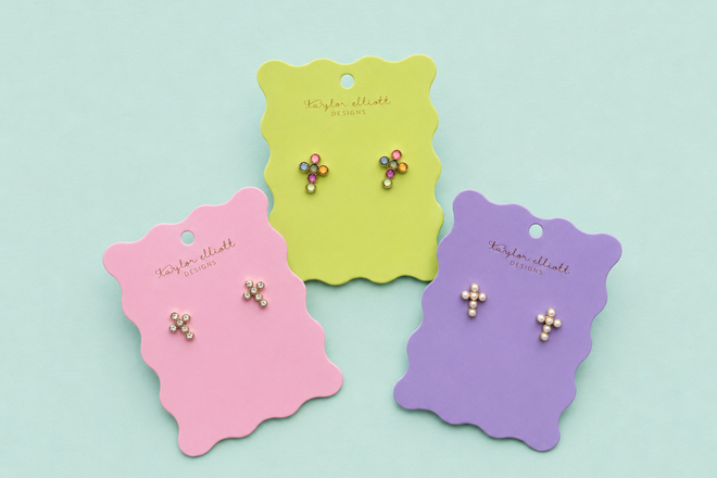 Faith Cross Earrings - 3 Colors