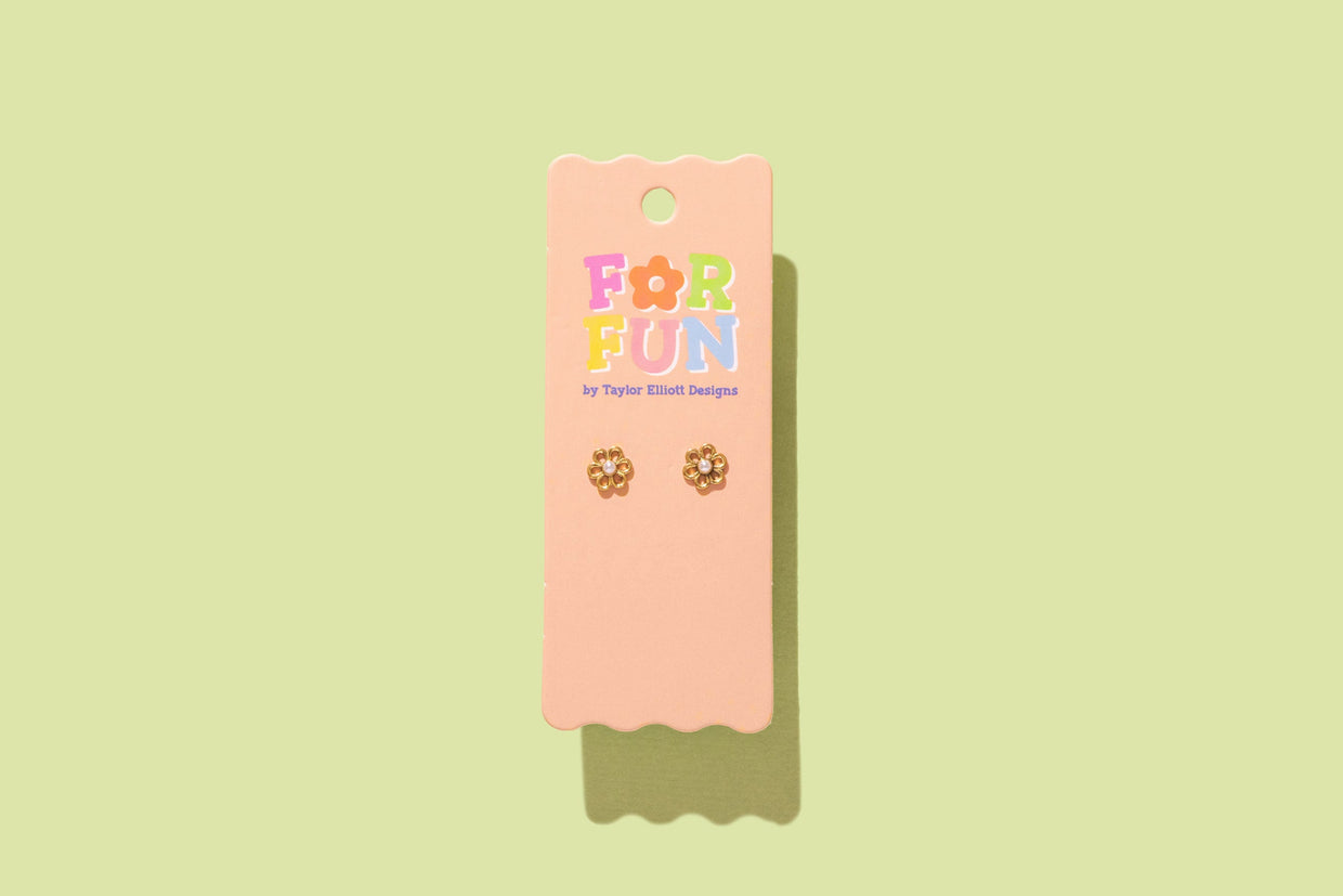 For Fun - Fiona Flower Studs - Min. 2 (FF-E12)
