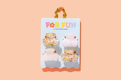 For Fun - Pearl Confetti Mini Claw Clips - Min. 4 (CC-07)