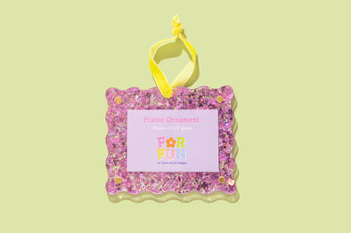 For Fun - Confetti Frame Ornaments (2 Colors) - Min. 4